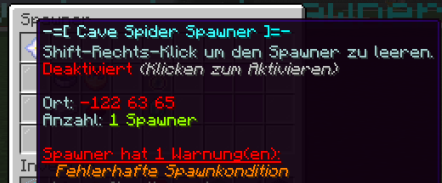 Fehlermeldung
